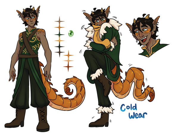 Note: this was a mix of custom and ref sheet comm as owner made the og bust design